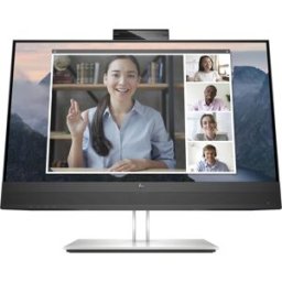 Monitor 23.8" E24mv G4 Full HD c/ Câmara (Preto/Prateado) - HP