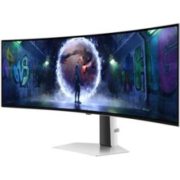 Monitor Curvo Odyssey G9 G93SD QD-OLED 49" Dual QHD 32:9 240Hz FreeSync Premium Pro - SAMSUNG