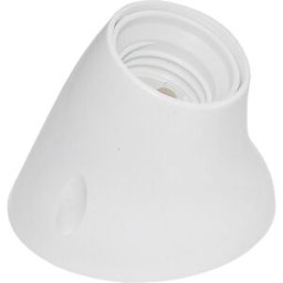 Suporte de Lampada E27 c/ Base PC Inclinado (Branco) - GSC