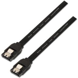 Cabo SATA 3 - SATA 3 Preto (50cm) - AISENS