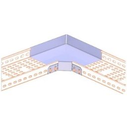 Curva Plana 90º p/ Caminho Cabos Sendzimir (200 x 60 mm)