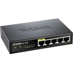 Switch de Rede Não-Gerido Fast Ethernet 100 Mbit/s PoE Preto (5 portas) - D-LINK