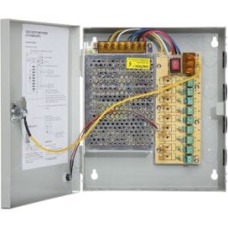Caixa Segurança / Fonte Alimentação Comutada 12VDC 100W 8A (9 Saídas)