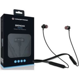 Auriculares Bluetooth In-Ear Desportivos Brendan (Preto) - CONCEPTRONIC