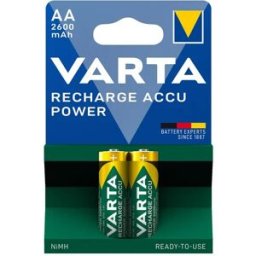 Blister 2x Pilhas Recarregáveis AA (Mignon) 2600mAh - VARTA