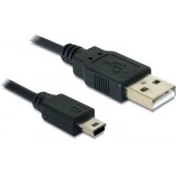 Cabo USB A Macho - Mini USB Macho (70cm) - DELOCK