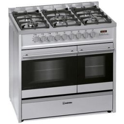 Fogão 5 Bocas / 2xFornos (Multifunções/Estático) a Gás Monza A 55+31L (Inox) - MEIRELES
