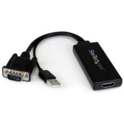 Adaptador VGA/USB Macho - HDMI Fêmea - STARTECH