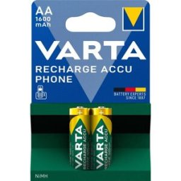 Blister 2x Pilhas Recarregáveis AA 1600mAh - VARTA