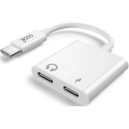 Adaptador Dual USB TYPE-C (Auriculares + Carga) Digital - COOL