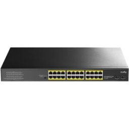 Switch de Rede 24 Portas Gigabit UnManaged PoE+ SFP - CUDY