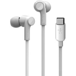 Auriculares Rockstar c/ Fios USB Type-C (Branco) - BELKIN
