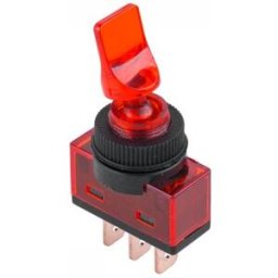 Interruptor Alavanca Luminoso ON-OFF Vermelho
