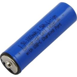 Bateria AA 1,5V 1000mAh 1,5Wh c/ Porta de Carregamento USB-C