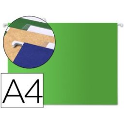 LIDERPAPEL Capas de Suspensão Din A4 Kraft Verde