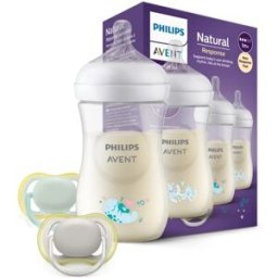 Pack Natural Response Nascimento (2 Biberões + 2 Chupetas) Ultra Air 260ml - PHILIPS AVENT