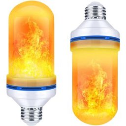 Lampada LED Efeito FOGO/CHAMA 230VAC E27 6W Branco Q. 1400K 250Lm
