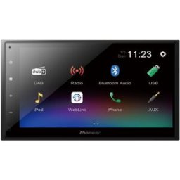 Auto Rádio 6,8" Ecrã Táctil Bluetooth/ DAB+/FM 4x 50W DMH-A340DAB (Preto) - PIONEER