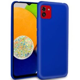 Capa Silicone p/ Samsung A035 Galaxy A03 (Azul) - COOL