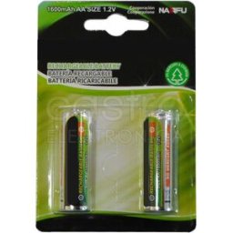 AIGOSTAR Blister 2x Pilhas Recarregaveis AA 1,2V 1600mAh Ni-Mh