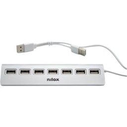Hub USB "7-EM-1" (7x USB 2.0) - NILOX