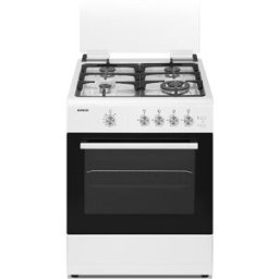 Fogão a Gás 4 Bocas + Forno 60L (Branco) - INFINITON