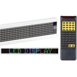 Velleman Placa Mensagens Multicolor (RGB) c/ Comando - 7 x 80 LEDs