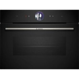Forno Compacto de Encastre Serie 8 CSG7361B1 c/ Função Vapor 47L 3300W (Preto) - BOSCH