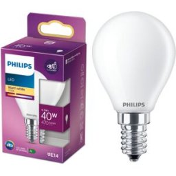 Lâmpada LED E14 4,3W Branco Q. 2700K 470Lm - PHILIPS