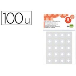 LIDERPAPEL Argolas Auto-Adesivas Brancas Bolsa c/ 5 Folhas