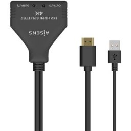 Duplicador Splitter HDMI 4K 30Hz c/ Cabo Alimentação USB (30cm) - AISENS