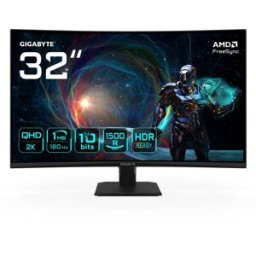 Monitor Curvo GS32QCA VA Edge LED 31.5" QHD 16:9 180Hz FreeSync - GIGABYTE