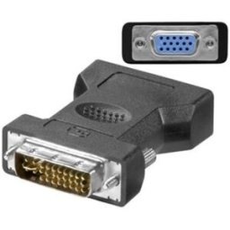 Ficha Adaptadora DVI Macho - VGA Femea - EWENT