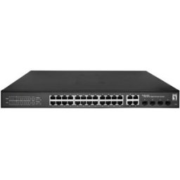 LevelOne Switch 28 Portas 10/100/1000Mbps GES-2128P - LEVEL ONE