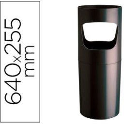 ARCHIVO-2000 Porta Guarda-Chuva Archivo 2000 em Plastico de Cor Preto Opaco 640x255 mm