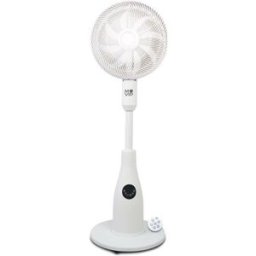 Ventoinha de Pé Nebulizadora Design Pro 3 Velocidades 80W c/ Comando e Luz LED (Ø35cm) - MUVIP