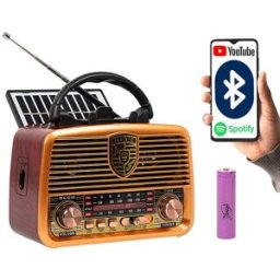 Rádio Portátil Analógico Retro RA10 Bluetooth AM/FM - BLOW
