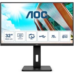 Monitor 31.5" P2 U32P2 LED 4K Ultra HD - AOC