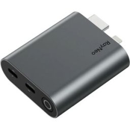 Adaptador HDMI Fêmea - USB-C Macho p/ Carregar Óculos AR - RAYNEO