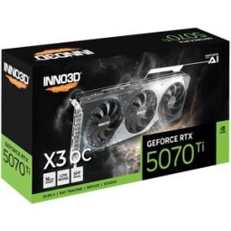 Placa Gráfica NVIDIA GeForce RTX 5070 Ti "Blackwell" X3 OC 16GB GDDR7 DLSS4 - INNO3D