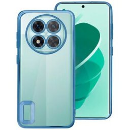 Capa p/ Xiaomi Redmi Note 14 Pro 5G / Note 14 Pro Plus 5G / Poco X7 Borde Metálico (Azul) - COOL