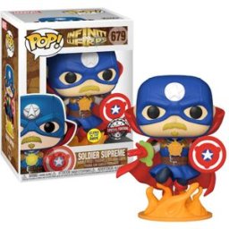 Figura POP! Marvel Infinity Warps Supreme Soldier (Brilha no Escuro) - FUNKO