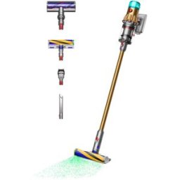 Aspirador Vertical "2-EM-1" V12 Detect Slim Absolute (Dourado) - DYSON