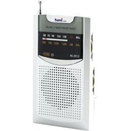 Rádio Portátil AM/FM c/ Auriculares (Cinzento) - SAMI