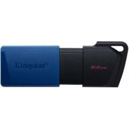 Pen Drive DataTraveler Exodia M USB 3.2 64GB (Preto/Azul) - KINGSTON