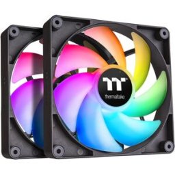 Pack 2x Ventoinhas CT120 ARGB Sync 120mm (Preto/Branco) - THERMALTAKE