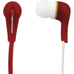 Auriculares Lollipop c/ Fios Stereo (Vermelho) - ESPERANZA