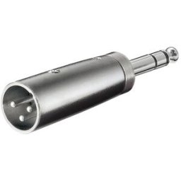 GOOBAY Ficha Adaptadora Canon Macho - Jack 6,5mm Macho Stereo