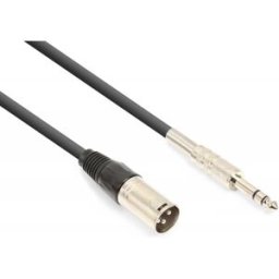 Cabo Canon Macho - Jack 6,35mm Macho Stéreo (3 mts) - VONYX