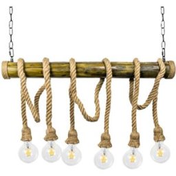 Suporte de Cordas Retro 6x Lampadas E27 220V 600x800mm (2x 0,75mm)